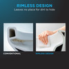 Toto(R) Drake(R) Two-Piece Elongated 1.28 Gpf Universal Height Tornado Flush(R) Toilet With Cefiontect(R) And Right-Hand Trip Lever, Cotton White