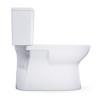 Toto(R) Glaston(Tm) Two-Piece Elongated 1.28 Gpf Universal Height Toilet With Right-Hand Trip Lever And Cefiontect(R), Cotton White