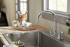 Peerless Elmhurst(R): Two-Handle Kitchen Faucet with Twist Aerator