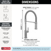 Delta Cordova(TM): Single Handle Pull-Down Kitchen Faucet With Spring Spout