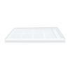 Transolid Linear 48" x 32" Single Threshold Right Hand Concealed End Drain Shower Base In White