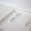 Transolid Linear 48" x 32" Single Threshold Right Hand Concealed End Drain Shower Base In White