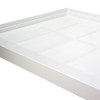 Linear 60" x 30" Single Threshold Right Hand Concealed End Drain Shower Base In White