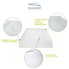 60 x 30 Single Threshold Shower Base with Right Drain in White