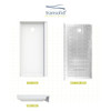 60 x 30 Single Threshold Shower Base with Right Drain in White
