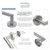 18-inch Towel Bar, In Brushed Stainless