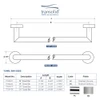 TTB18-PC Turin 18-inch Towel Bar, In Polished Chrome