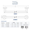 24-inch Towel Bar, In Brushed Stainless