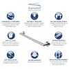 32-inch Grab Bar, In Brushed Stainless