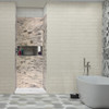 36-In X 36-In X 72-In 3-Piece Shower Wall Trimmable Kit, In Sand Creme