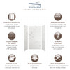 36-In X 36-In X 72-In 3-Piece Shower Wall Kit, In White Venito