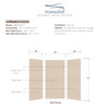 36-In X 36-In X 72-In 3-Piece Shower Wall Kit, In Cashew