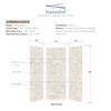 36-In X 36-In X 96-In 3-Piece Shower Wall Trimmable Kit, In Biscotti Marble