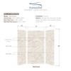 36-In X 48-In X 96-In 3-Piece Shower Wall Trimmable Kit, In Biscotti Marble