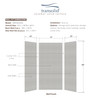 36-In X 48-In X 96-In 3-Piece Shower Wall Trimmable Kit, In Grey Beach