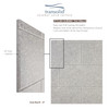 36-In X 48-In X 96-In 3-Piece Shower Wall Trimmable Kit, In Grey Beach