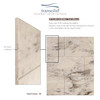 36-In X 60-In X 60-In 3-Piece Tub Wall Kit, In Sand Creme