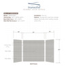 36-In X 60-In X 60-In 3-Piece Tub Wall Kit, In Grey Beach