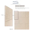 36-In X 60-In X 60-In 3-Piece Tub Wall Kit, In Cashew