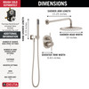 Delta Modern: Monitor(R) 14 Series Shower with Raincan & Hand Shower
