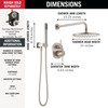 Delta Modern: Monitor(R) 14 Series Shower with Raincan & Hand Shower