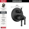 Delta Broderick(R): 17T Series Integrated Diverter Trim 3-Setting