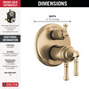 Delta Broderick(R): 17T Series Integrated Diverter Trim 3-Setting