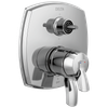 Delta Stryke(R): 17 Series Integrated Diverter Trim with Six Function Diverter Less Diverter Handle