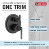 Delta Bonacci(TM): 14 Series 3-Setting Integrated Diverter Trim