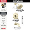 Delta Trinsic(R): Monitor(R) 17 Series H2OKinetic(R) Tub & Shower Trim