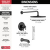Delta Bonacci(TM): 17 Series Tub Shower Trim