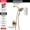 Delta Altado(TM): Monitor 17 Series Shower Trim with In2ition(R)