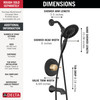 Delta Albion(TM) : Monitor(R) 14 Series Tub and Shower Trim Only with In2ition(R) Hand Shower