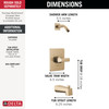 Delta Velum(TM): Monitor 14 Series Tub & Shower - Less Head