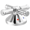 Delta Broderick(R): 3-Hole Roman Tub w/Hand Shower - Handle Kit-Cross