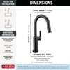 Delta Cordova(TM): Touch2O(R) Bar / Prep Faucet with Touchless Technology