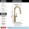 Delta Cordova(TM): Single Handle Pull-Down Bar/Prep Faucet