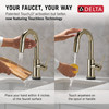 Delta Trinsic(R): Touch2O(R) Bar / Prep Faucet with Touchless Technology