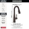 Delta Essa(R): Touch2O(R) Bar / Prep Faucet with Touchless Technology