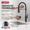 Delta Renaldi(TM): Touch2O(R) Technology Kitchen Faucet with Touchless Technology