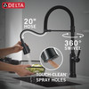Delta Renaldi(TM): Touch2O(R) Technology Kitchen Faucet with Touchless Technology
