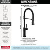 Delta Renaldi(TM): Touch2O(R) Technology Kitchen Faucet with Touchless Technology