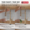 Delta Renaldi(TM): Touch2O(R) Technology Kitchen Faucet with Touchless Technology