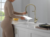 Delta Trinsic(R): Touch<sub>2</sub>O(R) Technology Kitchen Faucet with Touchless Technology