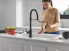 Delta Trinsic(R): Touch<sub>2</sub>O(R) Technology Kitchen Faucet with Touchless Technology
