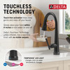 Delta Emmeline(R): Touch<sub>2</sub>O(R) Technology Kitchen Faucet with Touchless Technology