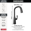 Delta Stryke(R): Touch<sub>2</sub>O(R) Technology Kitchen Faucet with Touchless Technology