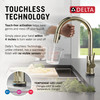 Delta Trinsic(R): Touch<sub>2</sub>O(R) Technology Kitchen Faucet with Touchless Technology