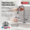 Delta Essa(R): Touch<sub>2</sub>O(R) Technology Kitchen Faucet with Touchless Technology