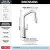 Delta Cordova(TM): Touch2O(R) Technology Kitchen Faucet with Touchless Technology
